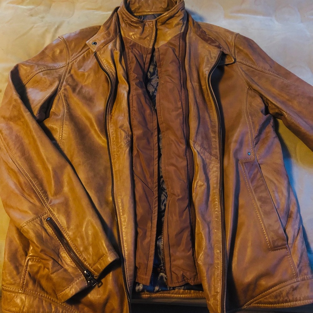 Men’s Danier Leather Jacket with Vest